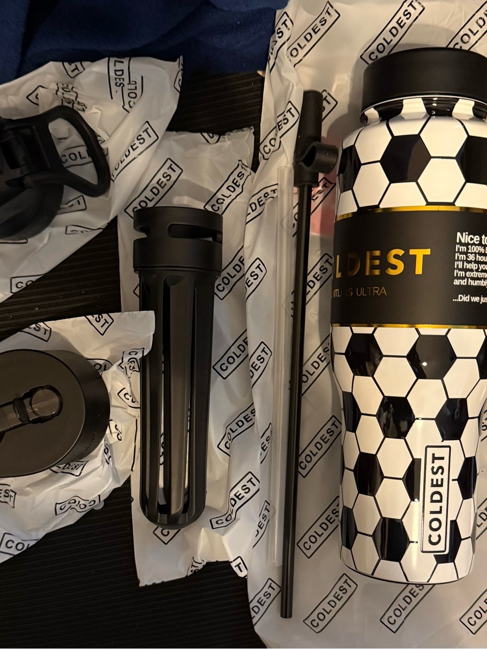 Coldest Limitless Pursuit of Winning 36oz Bottle - World Cup. Limited Edition